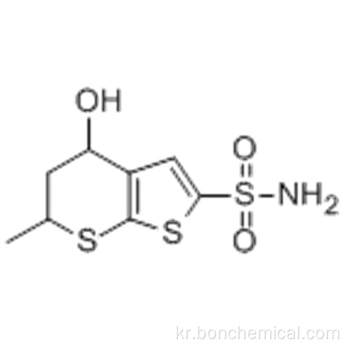 5,6- 디 하이드로 -4H-4- 하이드 록시 -6- 메틸 티오에 노 [2,3-B] 티오 피란 -2- 술 포나 미드 CAS 120298-37-5